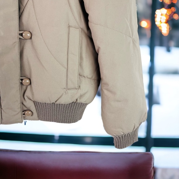 Vintage Winter Puff Shoulder Jacket by Casual Club Large - Picture 5 of 9